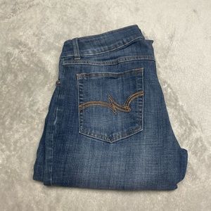 Bootcut Wranglers. Size 11x34. Only worn a few times. Great condition!